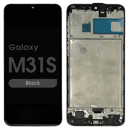 Refurbished - OLED Assembly w/ Frame for Samsung Galaxy M31S (M317 / 2020) (Black)