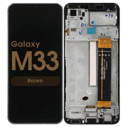 Refurbished - OLED Screen and Digitizer Assembly w/ Frame for Samsung Galaxy M33 (M336) (Brown)