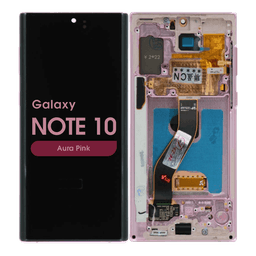 Refurbished - OLED Screen and Digitizer Assembly w/ Frame for Samsung Galaxy Note 10 (N970) (Aura Pink)