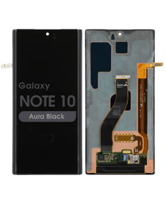 Refurbished - OLED Screen and Digitizer Assembly for Samsung Galaxy Note 10 (N970) (No Frame) (Aura Black)