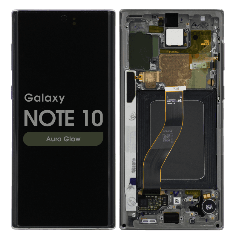 Service Pack - OLED Screen and Digitizer Assembly w/ Frame for Samsung Galaxy Note 10 (N970) (Aura Glow)