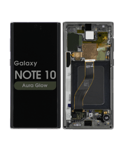 Service Pack - OLED Screen and Digitizer Assembly w/ Frame for Samsung Galaxy Note 10 (N970) (Aura Glow)