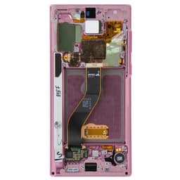 Service Pack - OLED Screen and Digitizer Assembly w/ Frame for Samsung Galaxy Note 10 (N970) (Aura Pink)