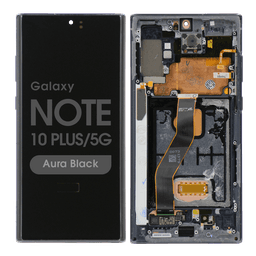 Aftermarket - Soft OLED Screen and Digitizer Assembly w/ Frame for Samsung Galaxy Note 10 Plus / 5G (N975 / N976) (Aura Black)