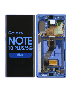 Aftermarket - Soft OLED Screen and Digitizer Assembly w/ Frame for Samsung Galaxy Note 10 Plus / 5G (N975 / N976) (Blue)