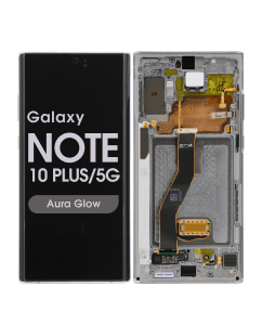 Refurbished - OLED Screen and Digitizer Assembly w/ Frame for Samsung Galaxy Note 10 Plus / 5G (N975 / N976) (Aura Glow)
