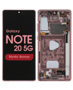 Refurbished - OLED Screen and Digitizer Assembly w/ Frame for Samsung Galaxy Note 20 5G  (N980) (All Carriers except Verizon 5G UW) (Mystic Bronze)