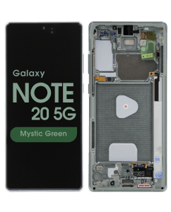 Service Pack - OLED Screen and Digitizer Assembly w/ Frame for Samsung Galaxy Note 20 5G (N980) (Mystic Green)