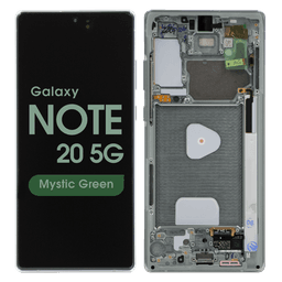 Service Pack - OLED Screen and Digitizer Assembly w/ Frame for Samsung Galaxy Note 20 5G (N980) (Mystic Green)