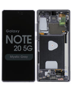 Service Pack - OLED Screen and Digitizer Assembly w/ Frame for Samsung Galaxy Note 20 5G (N980) (Mystic Gray)