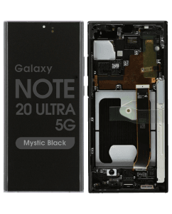 Service Pack - OLED Screen and Digitizer Assembly w/ Frame for Samsung Galaxy Note 20 Ultra 5G (N985 / N986)  (Mystic Black)