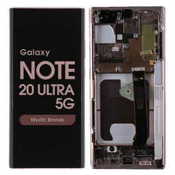 Service Pack - OLED Screen and Digitizer Assembly w/ Frame for Samsung Galaxy Note 20 Ultra 5G (N985 / N986) (Mystic Bronze)