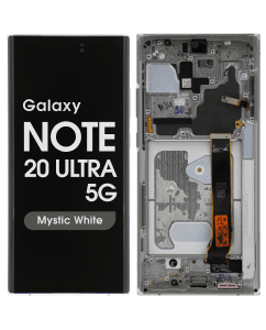 Aftermarket - OLED Screen and Digitizer Assembly w/ Frame for Samsung Galaxy Note 20 Ultra 5G (N985 / N986) (Mystic White)