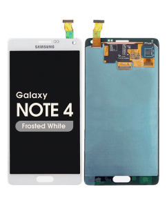 Refurbished - OLED Screen and Digitizer Assembly for Samsung Galaxy Note 4 (N910) (No Frame) (Frosted White)