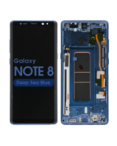 Aftermarket - OLED Screen and Digitizer Assembly w/ Frame for Samsung Galaxy Note 8 (N950) (Deep Sea Blue)