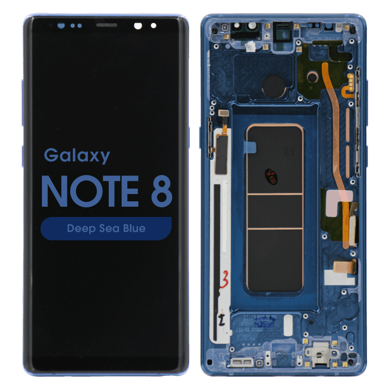 Aftermarket - OLED Screen and Digitizer Assembly w/ Frame for Samsung Galaxy Note 8 (N950) (Deep Sea Blue)