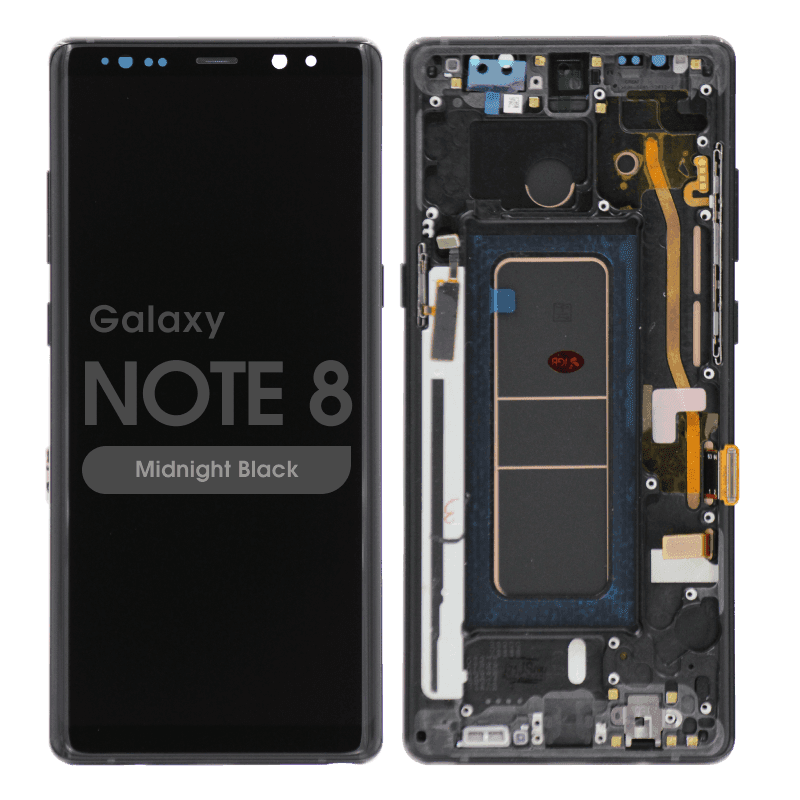 Aftermarket - OLED Screen and Digitizer Assembly w/ Frame for Samsung Galaxy Note 8 (N950) (Midnight Black)