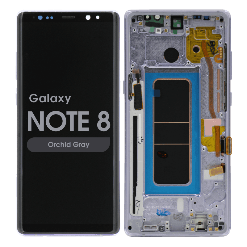 Aftermarket - OLED Screen and Digitizer Assembly w/ Frame for Samsung Galaxy Note 8 (N950) (Orchid Gray)