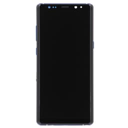 Refurbished - OLED Screen and Digitizer Assembly w/ Frame for Samsung Galaxy Note 8 (N950) (Deep Sea Blue)