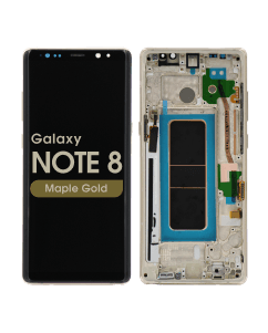 Refurbished - OLED Screen and Digitizer Assembly w/ Frame for Samsung Galaxy Note 8 (N950) (Maple Gold)