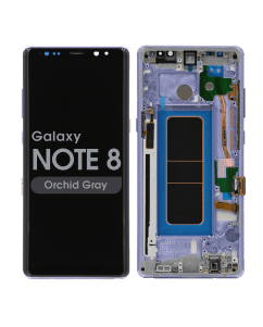 Refurbished - OLED Screen and Digitizer Assembly w/ Frame for Samsung Galaxy Note 8 (N950) (Orchid Gray)