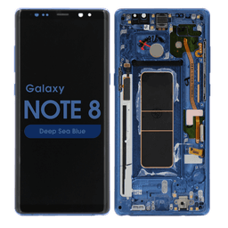 Refurbished - OLED Screen and Digitizer Assembly w/ Frame for Samsung Galaxy Note 8 (N950) (Deep Sea Blue)