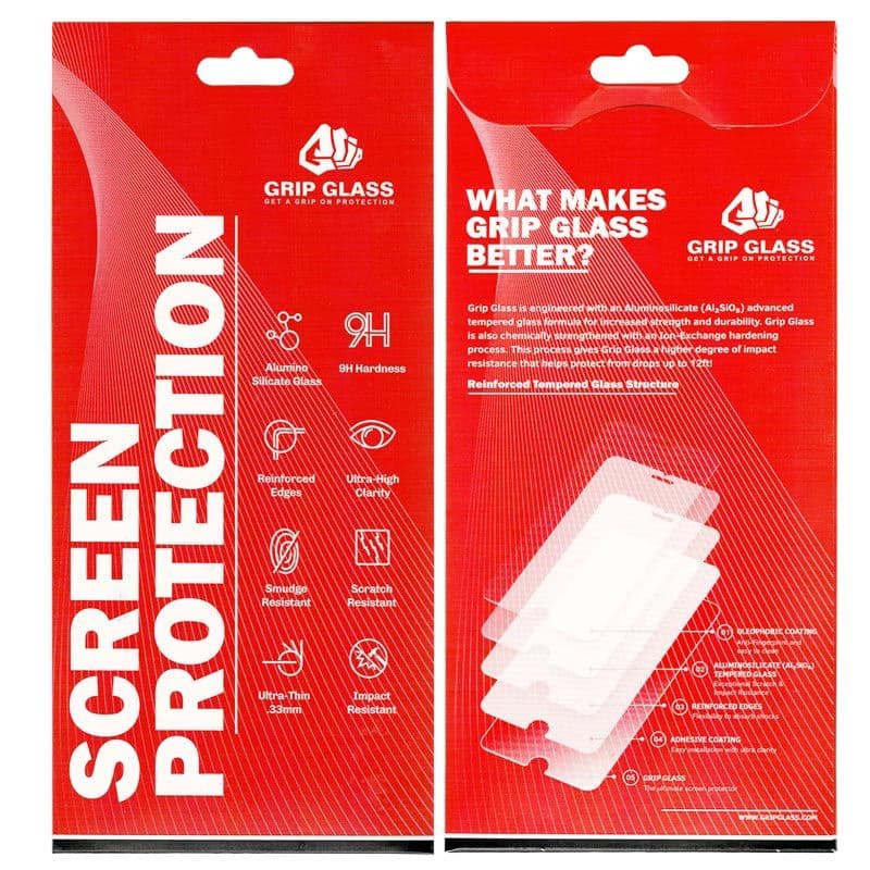 Grip Glass - 3D Curved Tempered Glass Screen Protector for Samsung Galaxy S9 (G960)