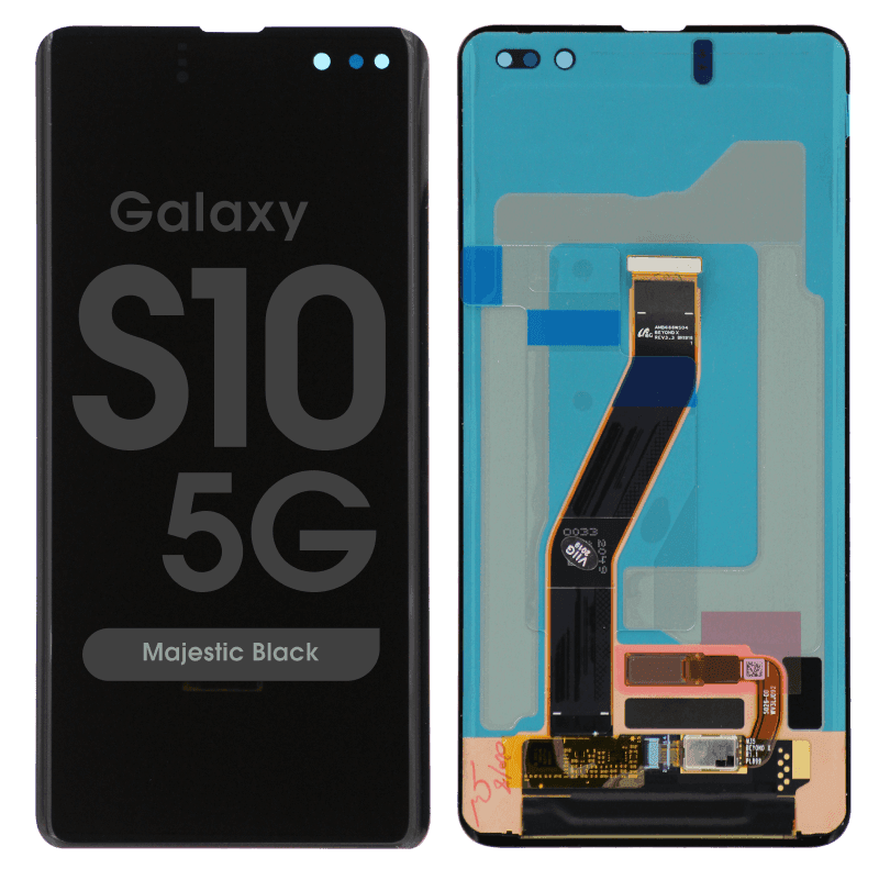 Refurbished - OLED Screen and Digitizer Assembly for Samsung Galaxy S10 5G (G977) (No Frame) (Majestic Black)