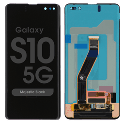 Refurbished - OLED Screen and Digitizer Assembly for Samsung Galaxy S10 5G (G977) (No Frame) (Majestic Black)