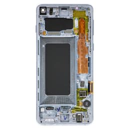 Refurbished - OLED Screen and Digitizer Assembly w/ Frame for Samsung Galaxy S10 (G973) (Prism Blue)