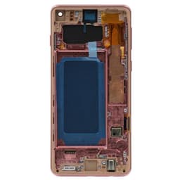 Refurbished - OLED Screen and Digitizer Assembly w/ Frame for Samsung Galaxy S10 (G973) (Flamingo Pink)