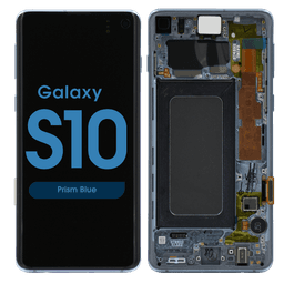 Service Pack - OLED Screen and Digitizer Assembly w/ Frame for Samsung Galaxy S10 (G973) (Prism Blue)