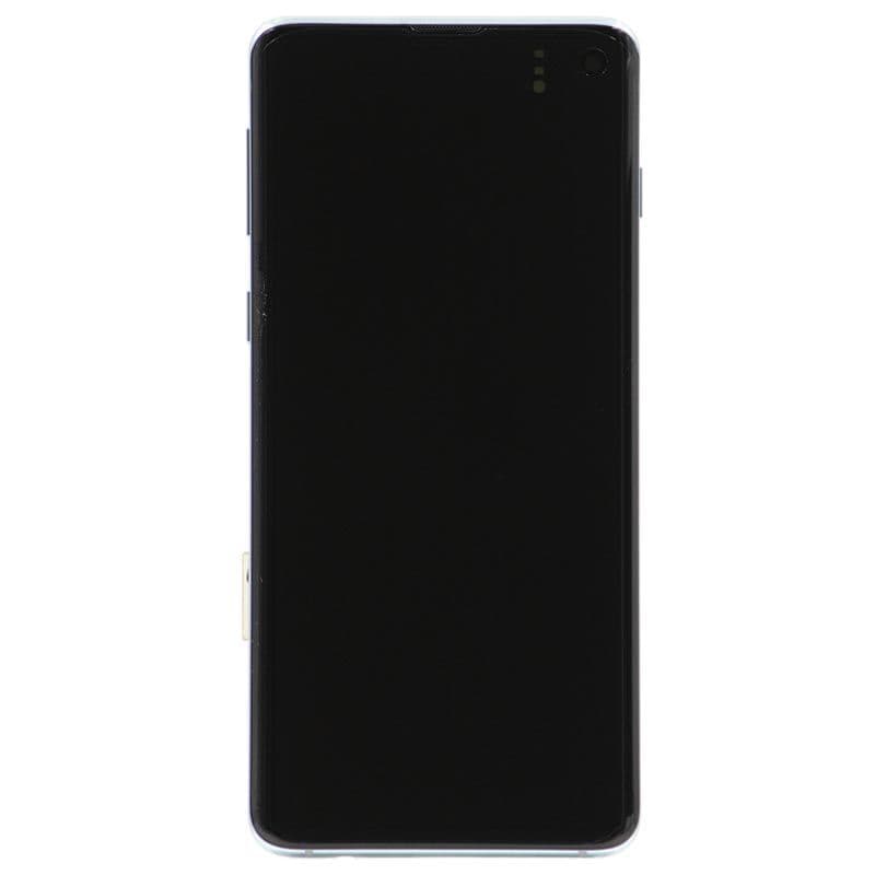Service Pack - OLED Screen and Digitizer Assembly w/ Frame for Samsung Galaxy S10 (G973) (Prism Green)