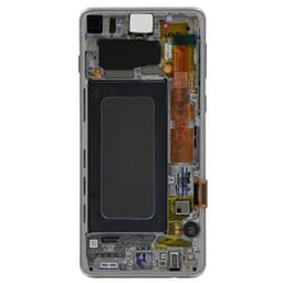 Service Pack - OLED Screen and Digitizer Assembly w/ Frame for Samsung Galaxy S10 (G973) (Prism White)