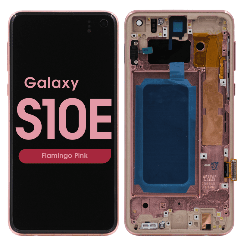 Refurbished - OLED Screen and Digitizer Assembly w/ Frame for Samsung Galaxy S10e (G970) (Flamingo Pink)