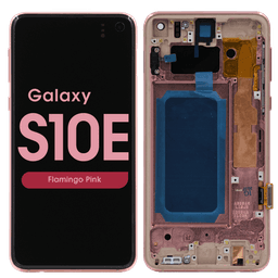 Refurbished - OLED Screen and Digitizer Assembly w/ Frame for Samsung Galaxy S10e (G970) (Flamingo Pink)