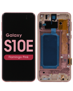 Refurbished - OLED Screen and Digitizer Assembly w/ Frame for Samsung Galaxy S10e (G970) (Flamingo Pink)