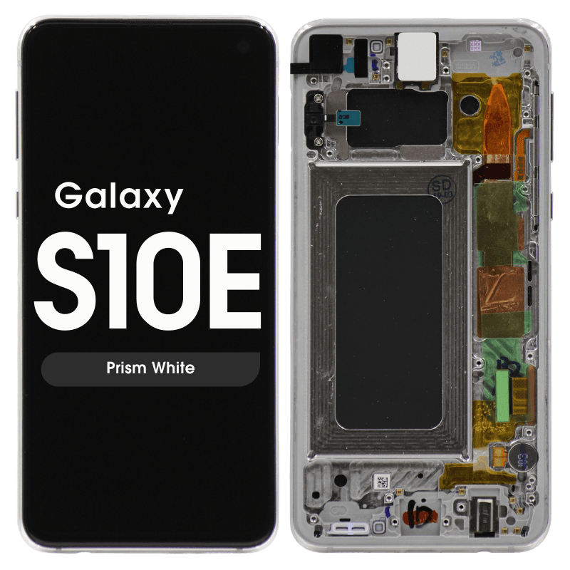 Refurbished - OLED Screen and Digitizer Assembly w/ Frame for Samsung Galaxy S10e (G970) (Prism White)