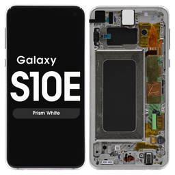 Refurbished - OLED Screen and Digitizer Assembly w/ Frame for Samsung Galaxy S10e (G970) (Prism White)