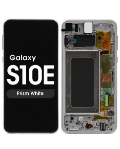 Refurbished - OLED Screen and Digitizer Assembly w/ Frame for Samsung Galaxy S10e (G970) (Prism White)