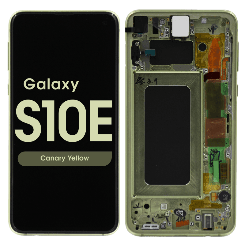 Refurbished - OLED Screen and Digitizer Assembly w/ Frame for Samsung Galaxy S10e (G970) (Canary Yellow)
