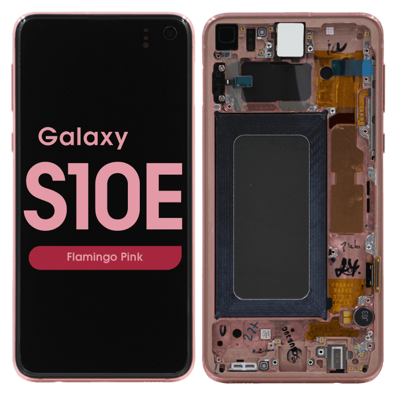 Service Pack - OLED Screen and Digitizer Assembly w/ Frame for Samsung Galaxy S10e (G970) (Flamingo Pink)