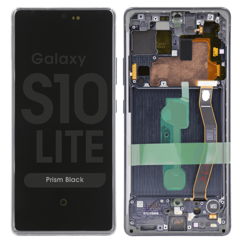 Refurbished - OLED Screen and Digitizer Assembly w/ Frame for Samsung Galaxy S10 Lite (G770) (Prism Black)