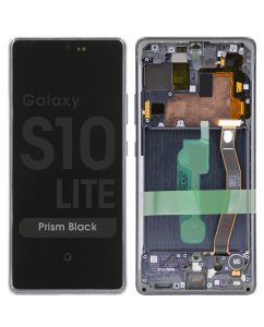 Refurbished - OLED Screen and Digitizer Assembly w/ Frame for Samsung Galaxy S10 Lite (G770) (Prism Black)