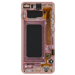 Refurbished - OLED Screen and Digitizer Assembly w/ Frame for Samsung Galaxy S10 Plus (G975) (Flamingo Pink)
