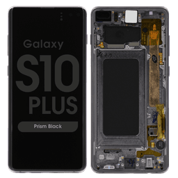 Refurbished - OLED Screen and Digitizer Assembly w/ Frame for Samsung Galaxy S10 Plus (G975) (Prism Black)