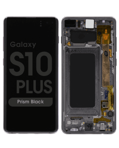 Refurbished - OLED Screen and Digitizer Assembly w/ Frame for Samsung Galaxy S10 Plus (G975) (Prism Black)