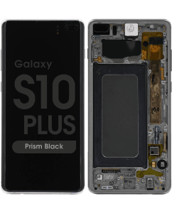 Service Pack - OLED Screen and Digitizer Assembly w/ Frame for Samsung Galaxy S10 Plus (G975) (Prism Black)