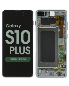 Service Pack - OLED Screen and Digitizer Assembly w/ Frame for Samsung Galaxy S10 Plus (G975) (Prism Green)