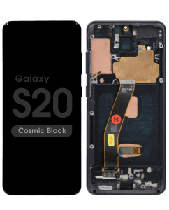Refurbished - OLED Screen and Digitizer Assembly w/ Frame for Samsung Galaxy S20 (Verizon 5G UW) (G980) (Cosmic Black)